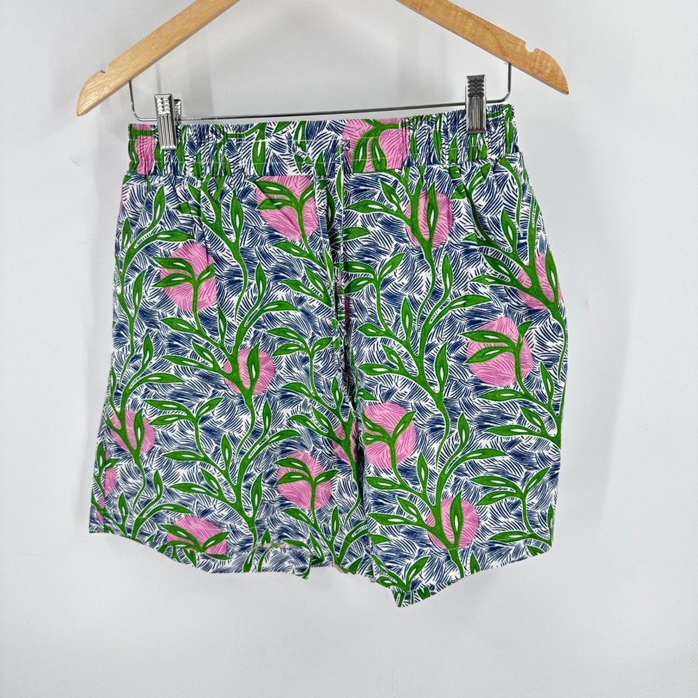 Liberty & Justice Floral Shorts Tropical XL Cotton Elastic Waist‎ Vacation Boho
